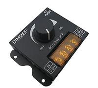 Hsthe Sea 12 V/24 V DC 30A LED PWM regulador de intensidad interruptor de encendido/apagado con carcasa de Metal para tira de luces LED de un solo Color 5050 3538 5630