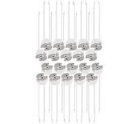 Hsthe Sea 20 piezas GU5.3 / MR16 enchufes de cerámica con cables de silicona de para bombillas halógenas y LED