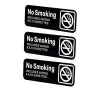 Hsthe Sea 3 Piezas Señal de No Fumar - Señal de Advertencia Duradera y Clara, Señal de No Fumar para Uso Interior y Exterior, para Oficinas, Restaurantes, áreas públicas