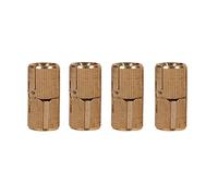 Hsthe Sea 4 bisagras ocultas de latón invisibles con ángulo de apertura de 180 grados, para puertas de madera, puertas de armarios (14 mm)