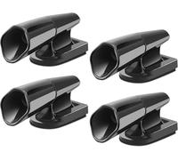 Hsthe Sea 4 Piezas de Advertencia de Silbato de Ciervo, Silbato ultrasónico de Alarma de Vida Silvestre para automóviles, Motocicletas, Advertencia de Ciervo ultrasónico Negro, Autoadhesivo