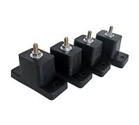 Hsthe Sea 4 piezas de aire acondicionado de montaje de almohadillas de goma de soporte de máquina de amortiguador de choque Soporte de uso Unidad exterior de aire acondicionado