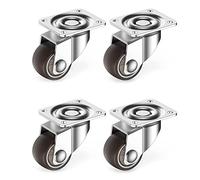 Hsthe Sea 4 Uds. Ruedas giratorias de 25mm, Ruedas giratorias de Goma, Ruedas giratorias para Muebles, 40KG para Carrito de Muebles, etc. (sin Frenos)