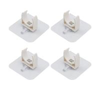 Hsthe Sea 4Pcs 25mm Self Adhesive Plastic Pipe Clips,360 Adjustable Hose Clips,PVC Water Pipe Clamps,White Snap in Design,for Fixing Bracket of Water Pipe