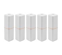 Hsthe Sea 5 Tubos de lápiz Labial vacíos Blancos, contenedor de bálsamo Labial de Bricolaje, Tubo Cuadrado vacío de lápiz Labial, Molde de lápiz Labial para Hacer lápiz Labial Hecho a Mano