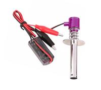 Hsthe Sea 6 12V RC Kit de Encendedor de Coche con Encendedor N4 Glow Pl-Ug Modelo DC Aceite Coche automático para Gas Nitro Motor Metanol Aviones RC Coche (Púrpura)