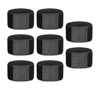 Hsthe Sea 8 Piezas Brazalete Elástico Ajustable Brazalete de Luto Funerario Negro Brazalete Abierto Brazalete Capitanes Brazalete para Deporte Fútbol Baloncesto Memorial Respeto