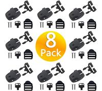 Hsthe Sea 8 Set SPA Hot Tub Cover Clips Reemplazar pestillos Clip Lock con Llaves y hardwares, Negro