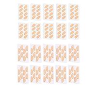 Hsthe Sea 80 pares de almohadillas nasales de espuma suave, almohadillas adhesivas para gafas, almohadillas para las narices antideslizantes, almohadillas para las narices finas (color de piel)