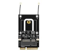 Hsthe Sea Adaptador Mini Pcie NGFF M.2 a Mini PCI-E, convertidor con Antenas para Tarjeta de conversión de módulo Bluetooth inalámbrico