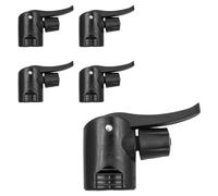 Hsthe Sea Cabezal de Bomba de Pista de Repuesto para Bicicleta de Doble válvula, Adaptador de Bomba de Tubo de neumático para Bicicleta, Accesorios de Repuesto para Bicicleta (Negro)