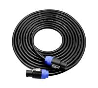 Hsthe Sea Cable de Altavoz Speakon a Speakon de 1m, Conector Macho a Macho, Cable de Audio con Bloqueo Giratorio para Conector DJ PA