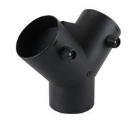 Hsthe Sea Calentador de Aire con conexión de conducto Tipo Y de 75 mm, Accesorio para Calentador Auxiliar diésel con válvula de Doble regulación y Salida de Aire Caliente de 3 vías