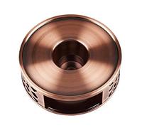 Hsthe Sea Calentador de té para Tetera, Calentador de té y café de Acero Inoxidable con Soporte para luz de té Base de té, Luz de té, Apto para Todas Las teteras, Color Cobre