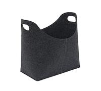 Hsthe Sea Cesta de fieltro para cesta de leña, soporte de fieltro para leña para chimenea, bolsa de fieltro para leña, periódicos, bolsa de fieltro para leña, 59 x 29 x 40 cm, gris