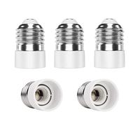 Hsthe Sea Convertidor de enchufe de 5x E27 a E14, convertidor de adaptador, base de lámpara, adaptador de enchufe de lámpara, adaptador de lámpara para lámparas y bombillas LED y lámparas CFL