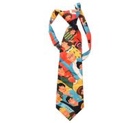 Hsthe Sea Corbata Personalizada Personaje de Dibujos Animados Pintura Retrato, Corbata Vintage de Moda Naranja, para celebración de Fiesta de graduación