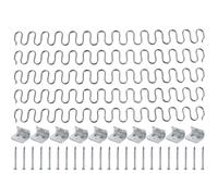 Hsthe Sea Kit completo de 5 piezas de resortes en zigzag de repuesto para sillones, sofás y asientos, resorte de paso de 60 cm, diámetro de alambre de acero de 4 mm.