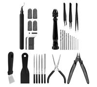 Hsthe Sea Kit de Herramientas de impresión 3D Herramientas de impresión 3D Esenciales para Quitar, Alisar, terminar, desbarbar, anhelar y perforar Accesorios de impresión 3D para