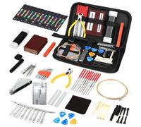 Hsthe Sea Kit de Herramientas para Guitarra, Kit de Herramientas de Mantenimiento y reparación para Guitarra eléctrica, Bajos, etc., 72 Uds.