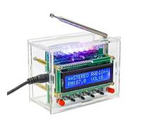 Hsthe Sea Kit de Radio FM Proyectos de Soldadura de Bricolaje Radio FM 87-108MHz Kit de práctica de Soldadura Pantalla LCD1602 para Aprendizaje Enseñanza Educación Stem Bricolaje