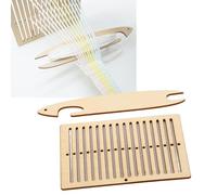 Hsthe Sea Kit de Telar para cinturón, Herramientas de lanzadera para Tejer cinturón de Madera, Manualidades para Pulsera, Bolso, Correa para cámara, 2 uds.