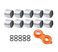 Hsthe Sea Pack de 11 aireadores M22, filtro de grifo, boquilla mezcladora de rosca interna, aireador para grifos con acero inoxidable y ABS