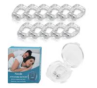 Hsthe Sea Paquete de 12 Clip magnético Anti ronquidos Dispositivo de ronquidos Reutilizable Solución efectiva de ronquidos