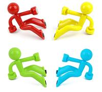 Hsthe Sea Paquete de 4 Soportes magnéticos para Llaves de Pared con Gancho para Llaves para Cualquier Superficie metálica