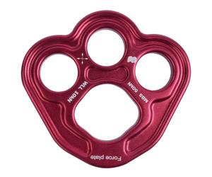 Hsthe Sea Placa de Anclaje de 3 Orificios Force Paw Rigging, Divisor de Fuerza para Dedos, Equipo de Escalada para Danza aérea y Escalada en Roca