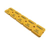 Hsthe Sea Raffle Tickets Double Roll - 1000 Ticket Count per Roll - Raffle Drum Tickets Roll for Bingo Ballot Party (Yellow)