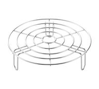 Hsthe Sea Rejilla De Vapor Redonda De 19,5 Cm, Parrilla De Acero Inoxidable, Rejilla De Enfriamiento para Cocinar Multiusos, Rejilla para Freidora De Aire Al Vapor, Herramientas De Cocina