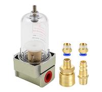 Hsthe Sea Separador de Agua, Filtro de Aire comprimido, Separador de Aceite con Acoplamiento rápido para Filtro de compresor, Filtro de Aire comprimido de 1/4 de Pulgada