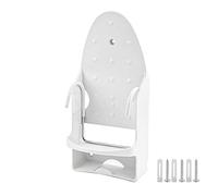 Hsthe Sea Soporte de Hierro montado en la Pared Tabla de Planchar de Pared Almacenamiento de Planchado 16.9 Pulgadas x 5.5 Pulgadas x 4.72 Pulgadas - Blanco