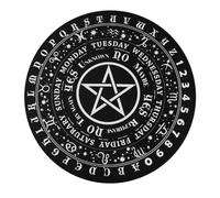 Hsthe Sea Tablero de péndulo de Estrella, Varilla de radiestesia, Tablero de adivinación, Tablero de Mensajes metafísico Redondo, brujería, Altar Wiccan, Suministro de brujería para Principiantes