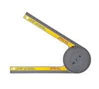 Hsthe Sea Transportador de plástico, medidor de ángulo Horizontal de 360 Grados, Regla de ángulo de Alta precisión, medidor de ángulo, Herramienta de medición multifunción