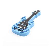 Hsthe Sea Unidad flash USB de 32 GB USB 2.0 con forma de guitarra con diseño de dibujos animados para almacenamiento de datos (azul)