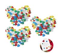 HstiaLving 450 Piezas Pegatinas de Espuma con Purpurina, Goma Eva Pegatinas Coloridas Estrellas Corazones para Niños manualidades para Manualidades Scrapbooking y Decoración Infantil (Glitter)