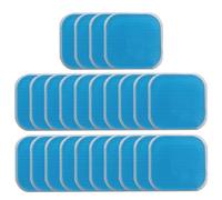 HstiaLving Almohadillas de repuesto de 4 x 4 cm, 24 unidades, almohadillas de electrodo autoadhesivas compatibles, almohadillas de gel reutilizables para estimulación muscular eléctrica y