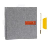 HSTWODE 1 álbum de fotos autoadhesivo, álbum de fotos, álbum de fotos, libro de fotos para personalizar, para regalos de boda, recuerdos de bebé, viajes, aniversario, cumpleaños, escuela (gris)