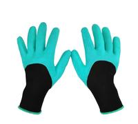 HSTWODE 1 par de guantes de jardinería, impermeables y transpirables. Con/sin garras para excavar, plantar y deshierbar. (Sin garras)