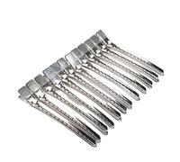 HSTWODE 12 pinzas para el pelo o 24 unidades, pinzas seccionales, accesorios de peluquería, accesorios para el cabello, pinzas de cocodrilo, pinzas de metal para rizos (12)