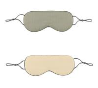 HSTWODE 2 mascarillas para dormir para hombre, antifaz para dormir, antifaz para mujer, antifaz de seda helada, protección para los ojos, antifaz suave para yoga en viajes (verde matcha)