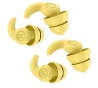 HSTWODE 2 pares de tapones de silicona para dormir, tapones para nadar, tapones de silicona para el día a día en viajes, para dormir o aprender (amarillo, talla única)