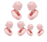 HSTWODE 3 pares de tapones de silicona para los oídos de protección auditiva, tapones para dormir, protección acústica para el día a día en viajes, para dormir o estudiar (rosa, talla única)