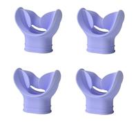 HSTWODE 4 piezas de silicona regulador boquilla de buceo, boquilla de buceo suave accesorio para esnórquel y regulador, boquilla de repuesto universal para buceo libre, buceo (morado)