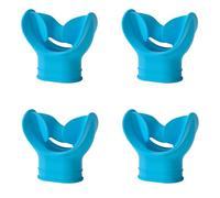 HSTWODE 4 piezas de silicona regulador de boquilla de buceo, boquilla de buceo suave accesorio para tubo de buceo y regulador, boquilla de repuesto universal para buceo libre, buceo (azul)