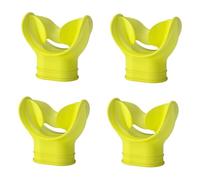 HSTWODE 4 piezas de silicona regulador de boquilla de buceo, boquilla de buceo suave accesorio para tubo de buceo y regulador, boquilla de repuesto universal para buceo libre, buceo (amarillo)