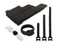 HSTWODE 50 bridas de reutilizables, 120 mm - 400 mm, cable de resellable, bridas de para casa, oficina y jardín (12 x 300 mm)