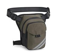 HSTWODE Bolsa de pierna para moto para hombre, bolsa de pierna militar, impermeable, deportiva, riñonera reflectante, correas desmontables, riñonera multifuncional para pesca, bicicleta, senderismo,